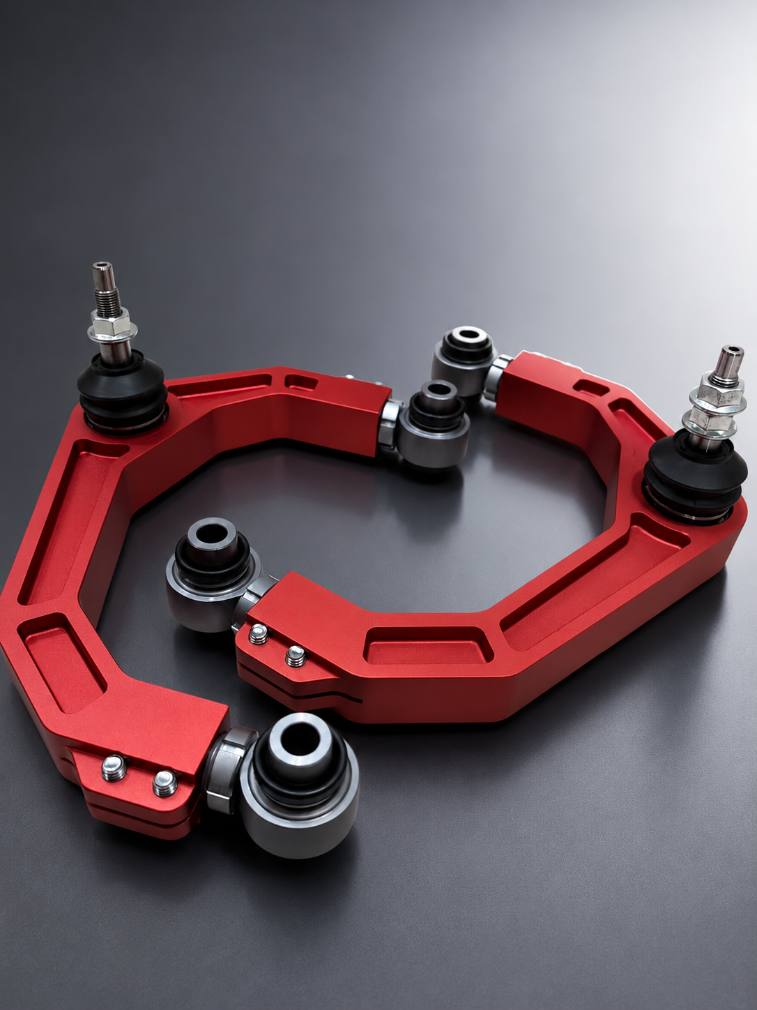Berck Precision Components CNC Milled Aluminum Upper Control Arm for Automotive Suspension